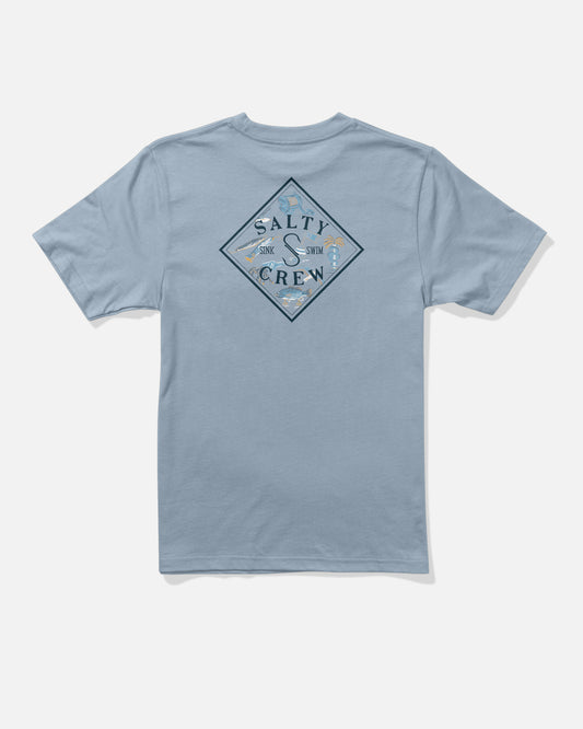 Tippet Fill Boys Tee - Blue Fog