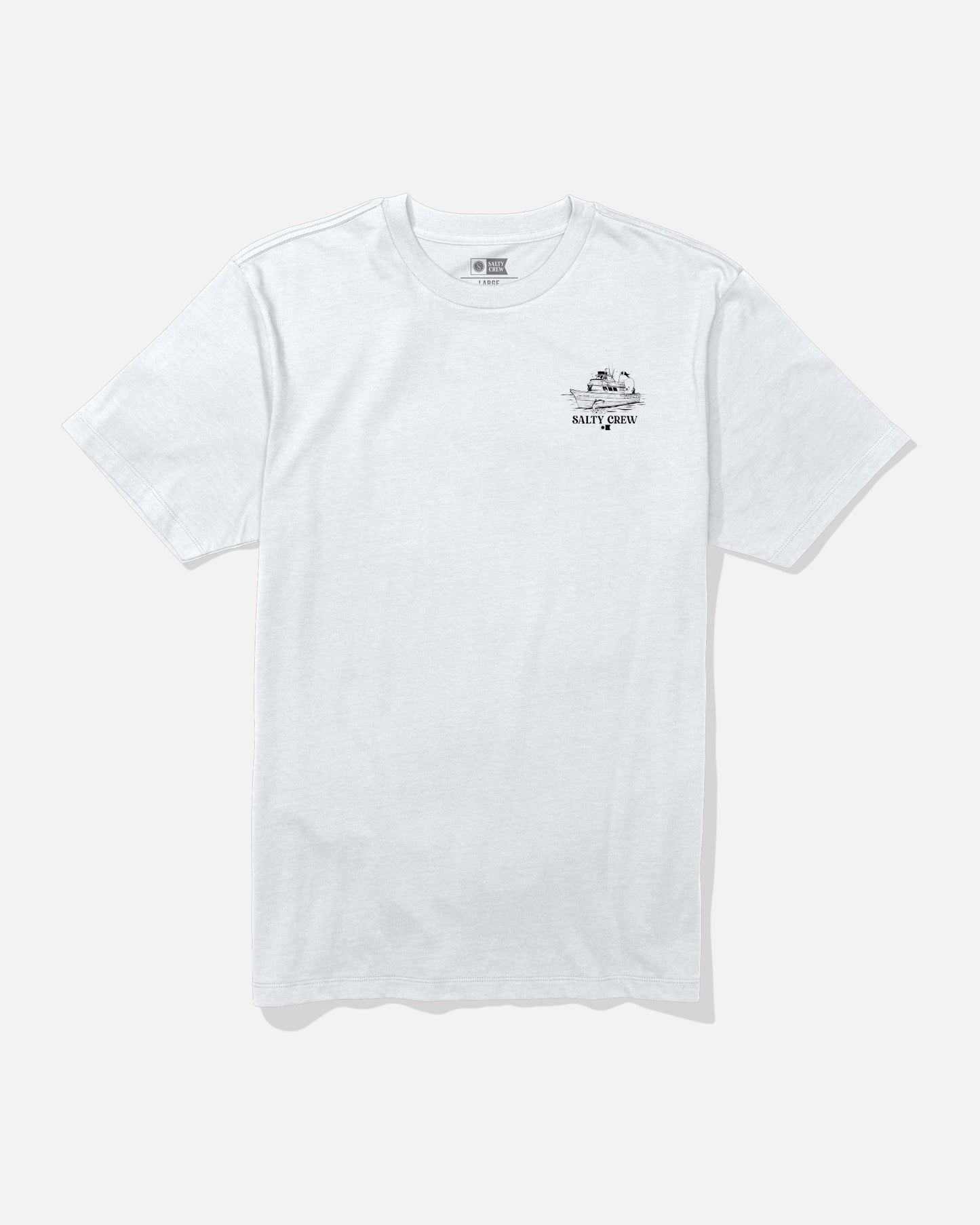 front view of Day Charter Premium Tee - White