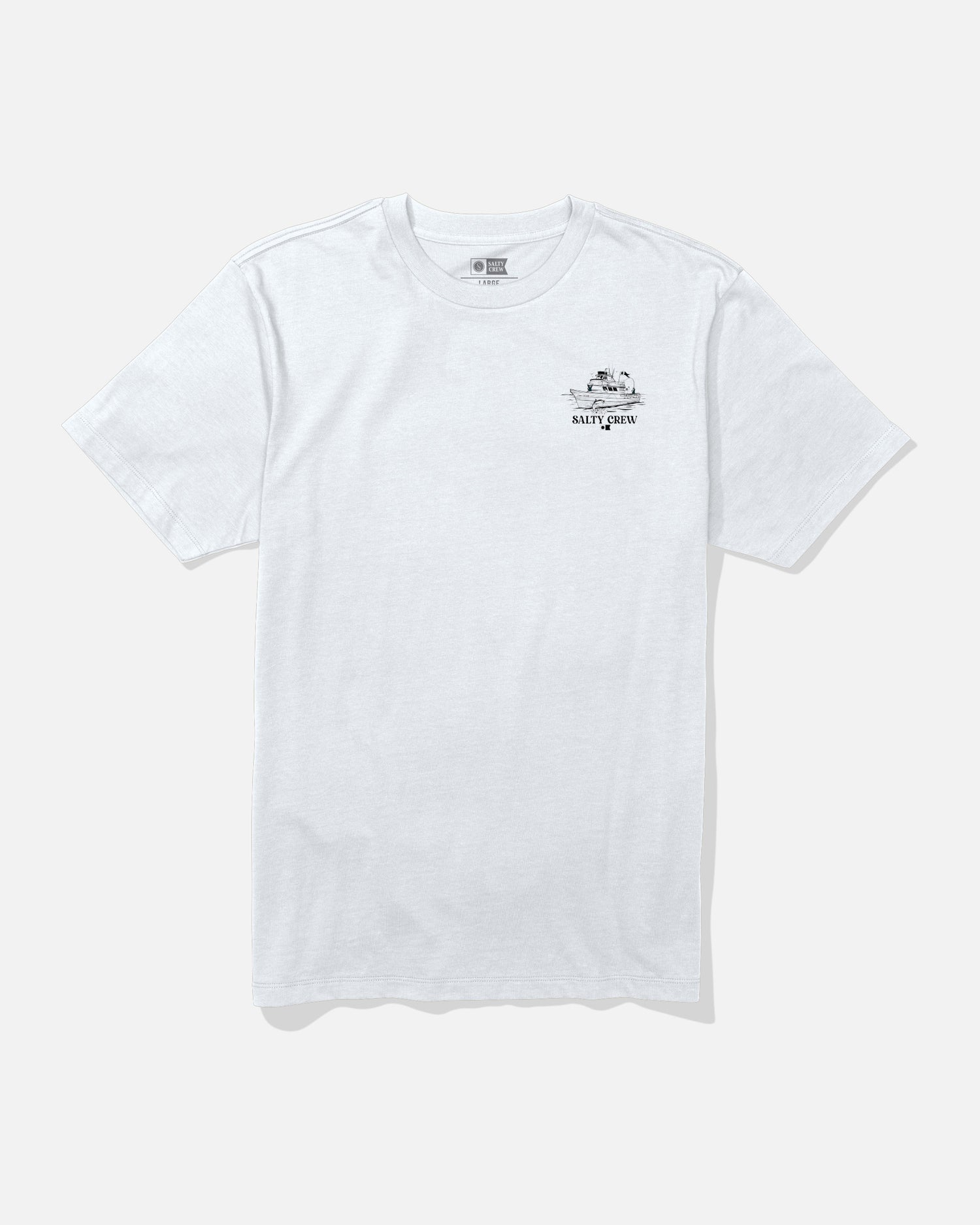 front view of Day Charter Premium Tee - White