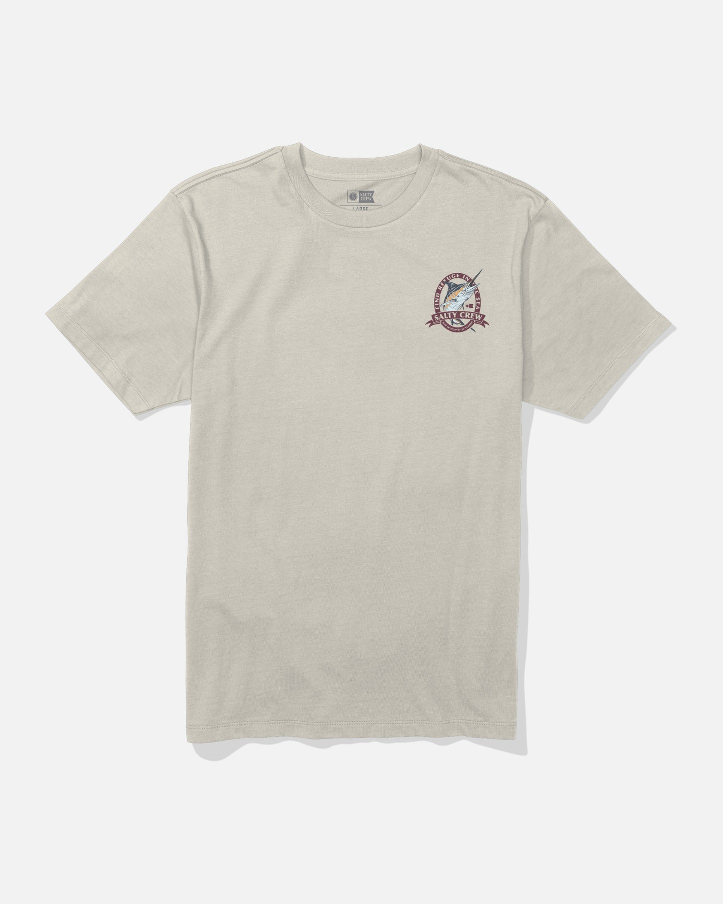 front view of Bill Club Premium Tee  - Bone