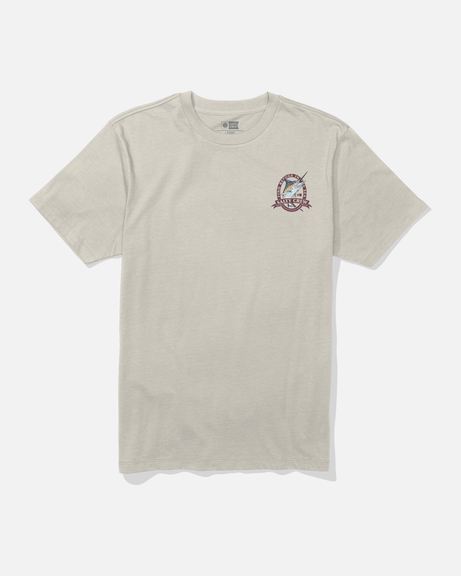front view of Bill Club Premium Tee  - Bone