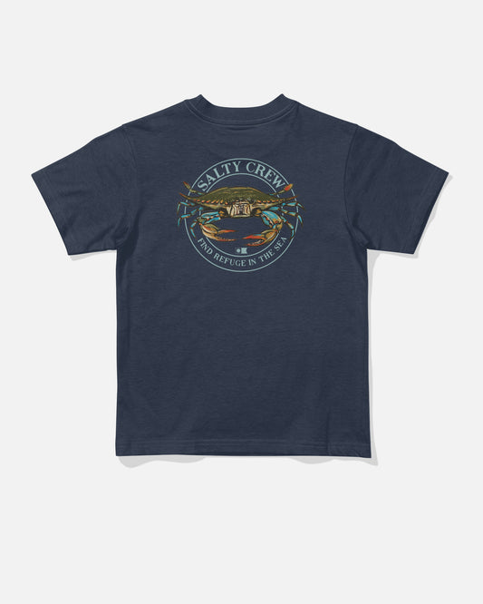 Back view of the Jimmy Toddler Tee - Navy. 