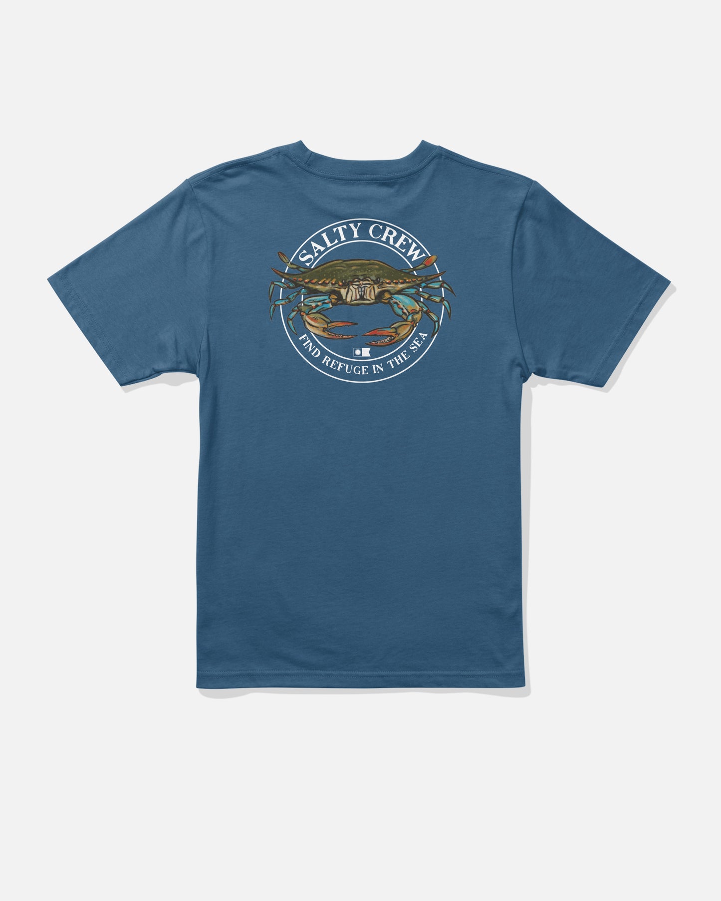 Back view of the Jimmy Boys Tee - Cast Blue. 
