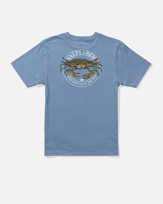 Back view of the Jimmy Boys Tee - Marine Blue. 