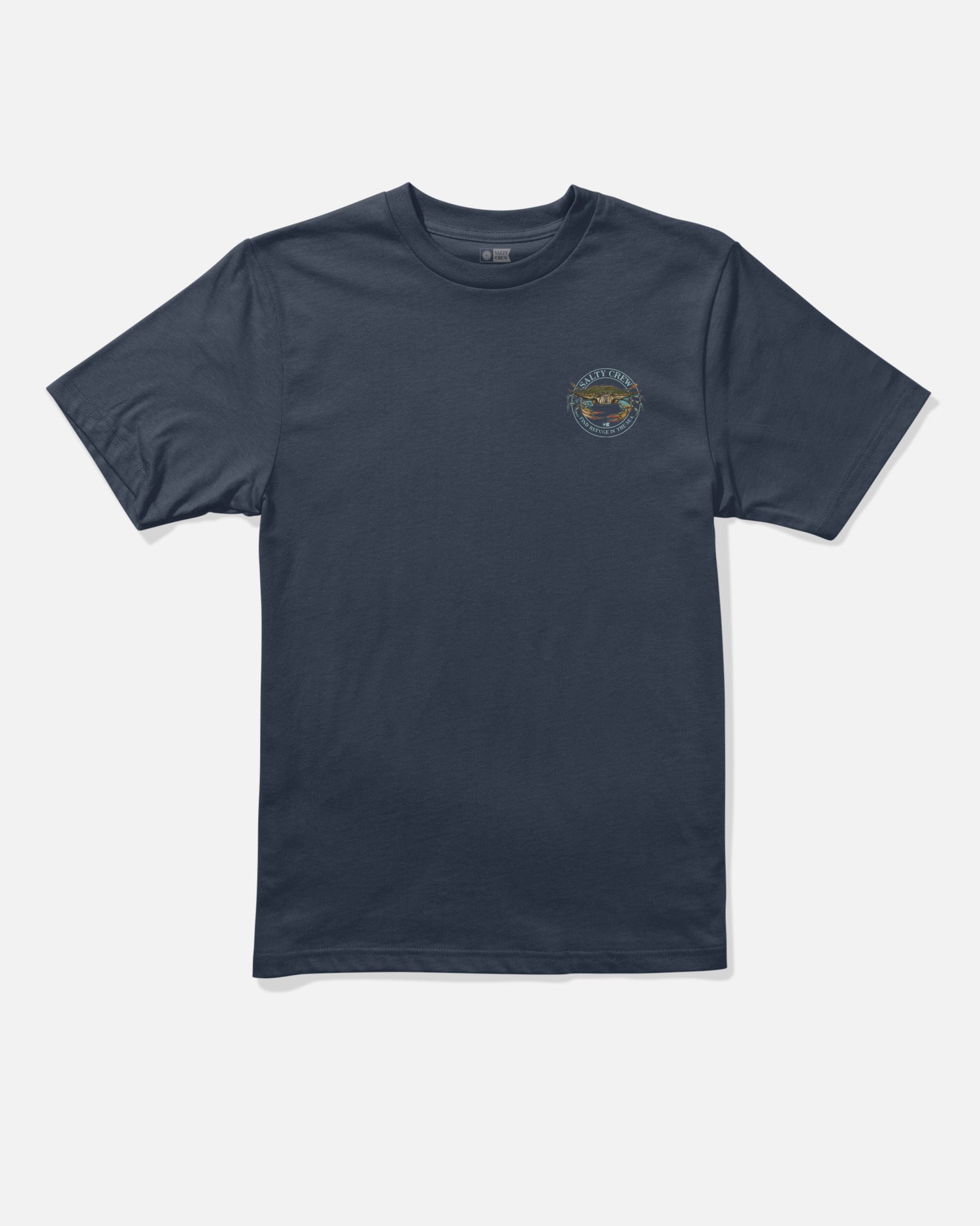 Front view of the Jimmy Boys Ss Tee - Navy. 