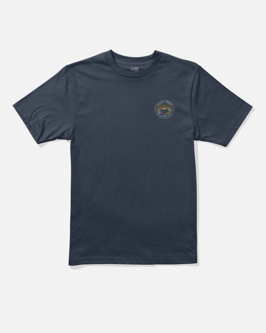 Front view of the Jimmy Boys Ss Tee - Navy. 