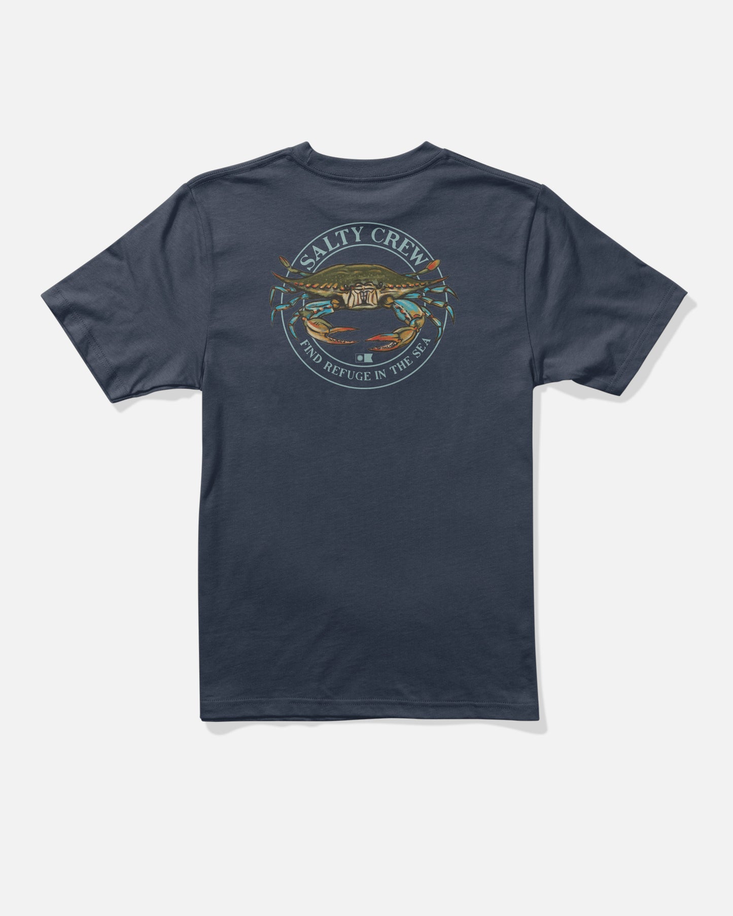 Back view of the Jimmy Boys Ss Tee - Navy. 