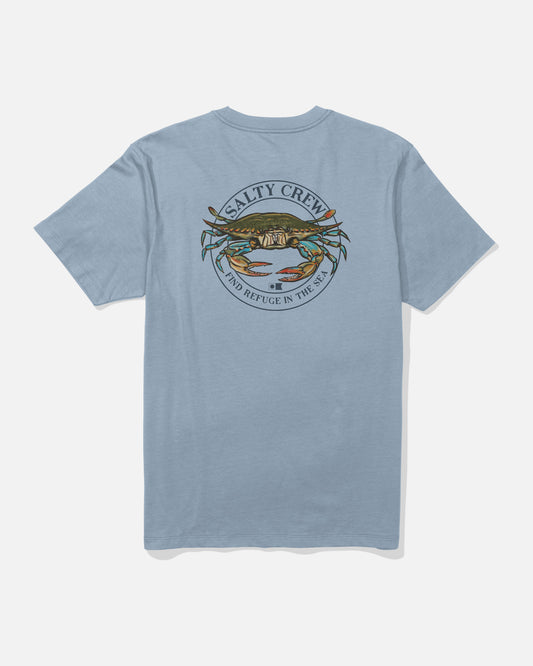 back view of Jimmy Tee - Blue Fog