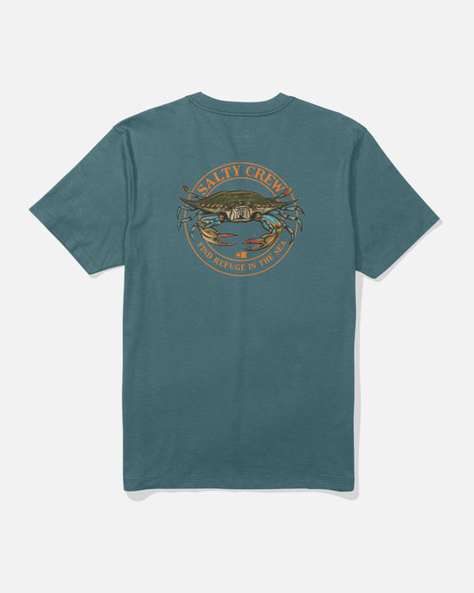 Back view of the Jimmy Crew Tee - Hydro. 