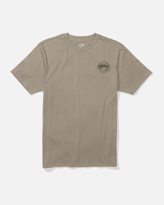 Front view of the Jimmy Crew Tee - Twig. 
