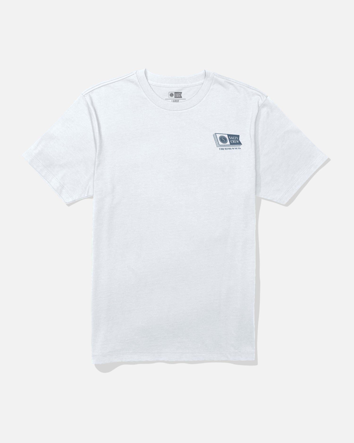 front view of Alphabet Premium Tee - White