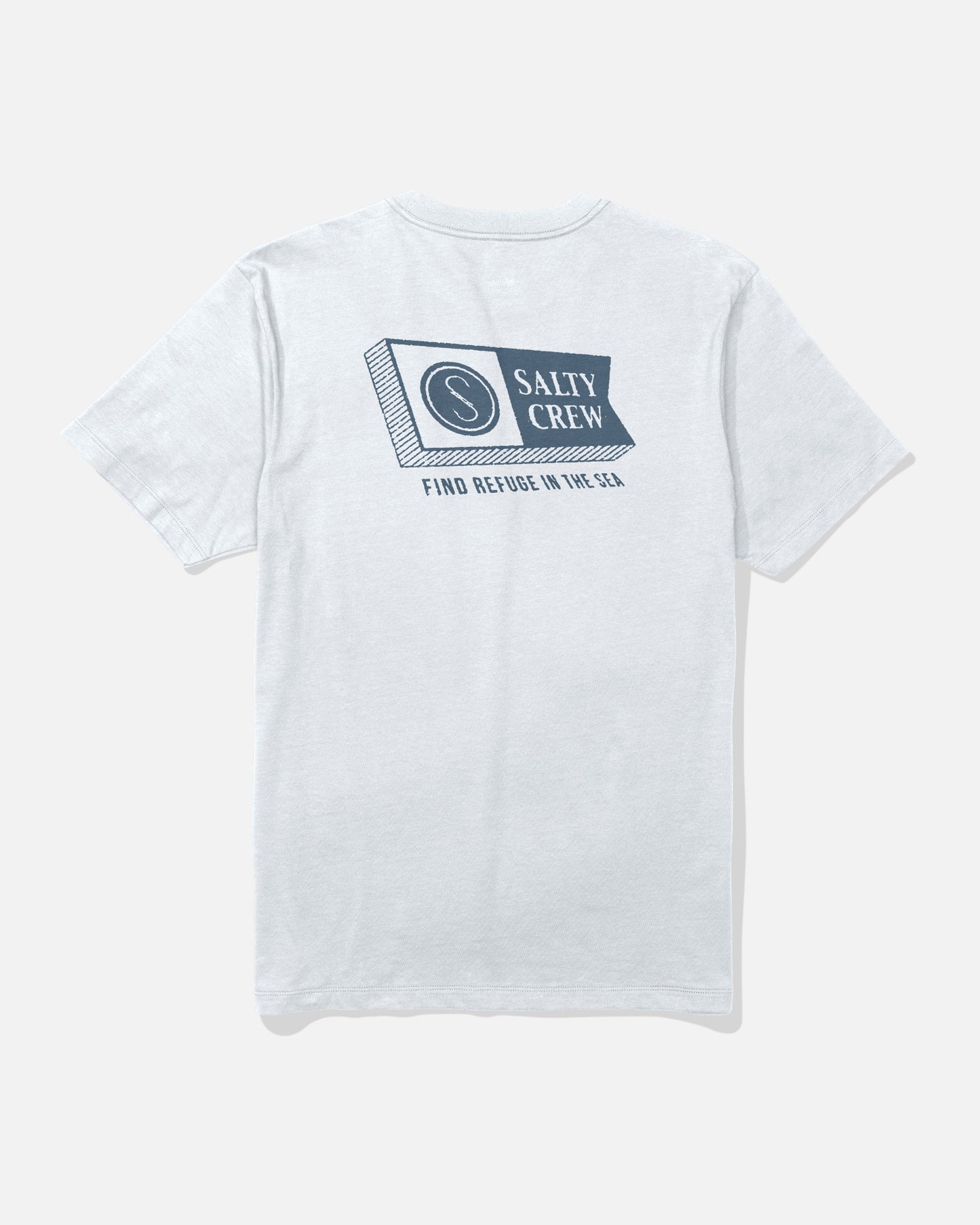 back view of Alphabet Premium Tee - White