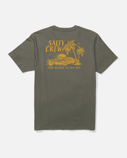 Outside Premium Tee - Dusty Olive