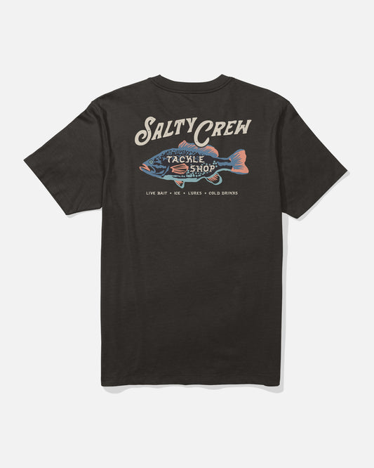 back view of Tackle Shop Premium Tee - Black