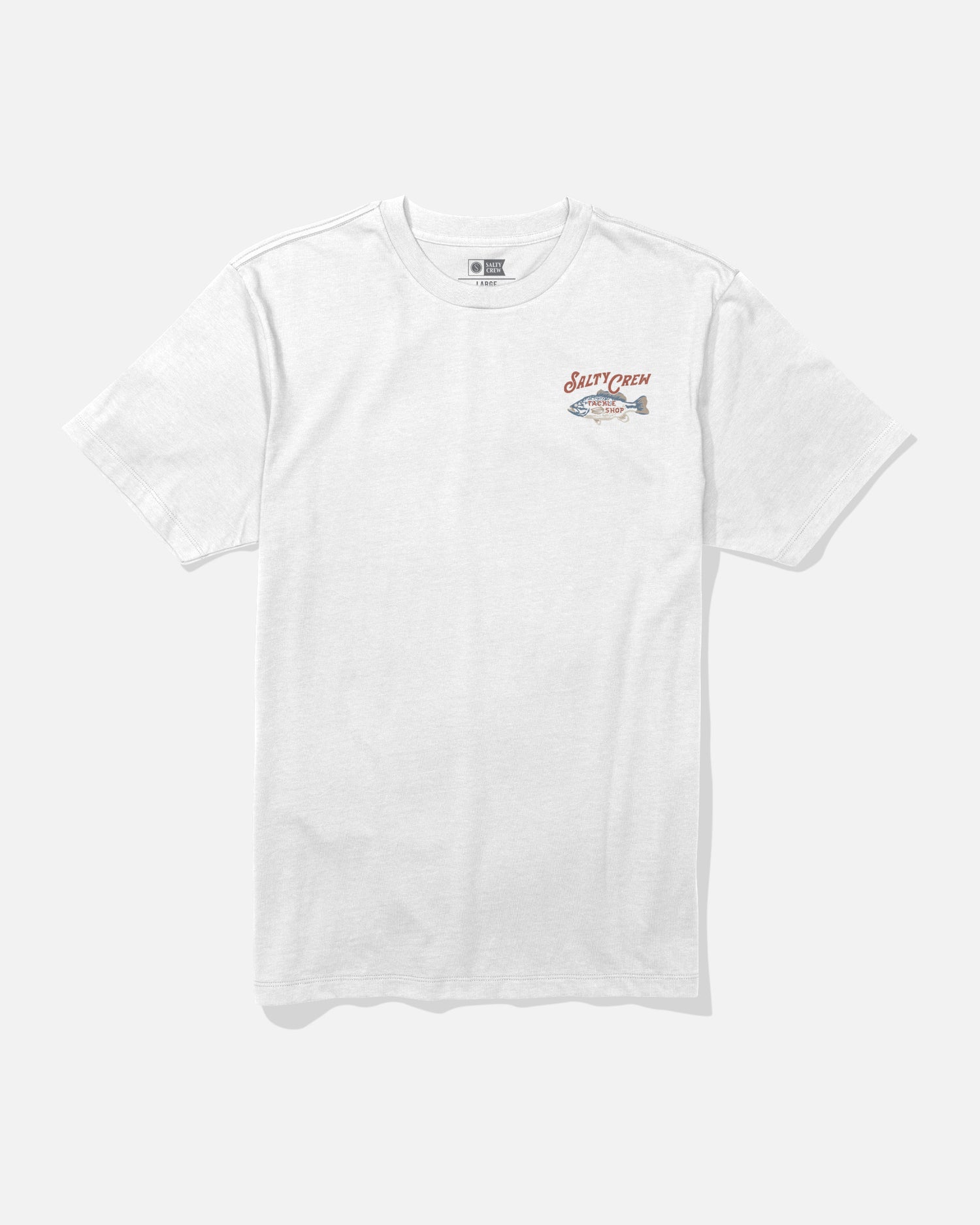 front view of Tackle Shop Premium Tee - White