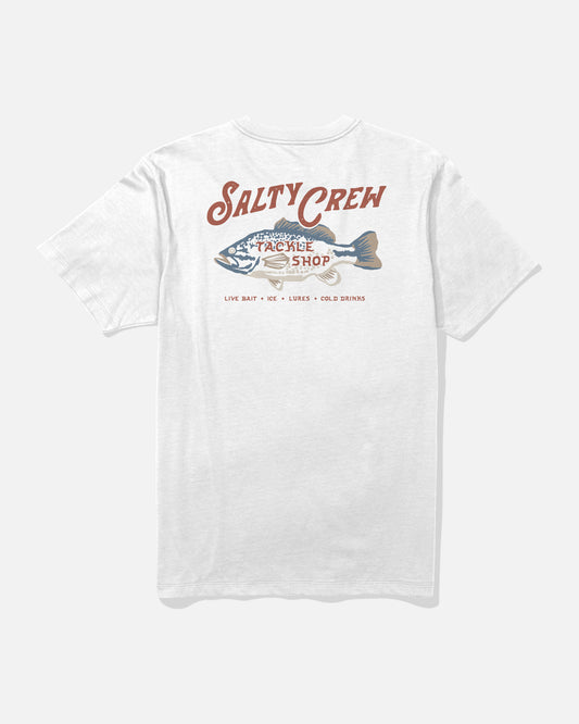 back view of Tackle Shop Premium Tee - White