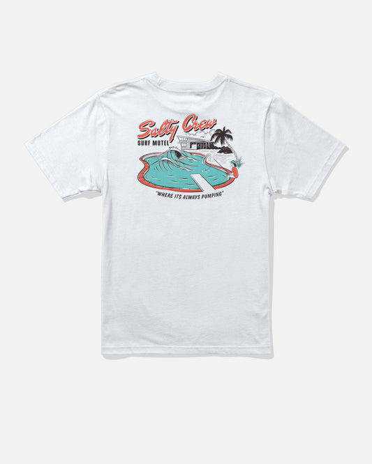 Surf Motel Boys Tee - White