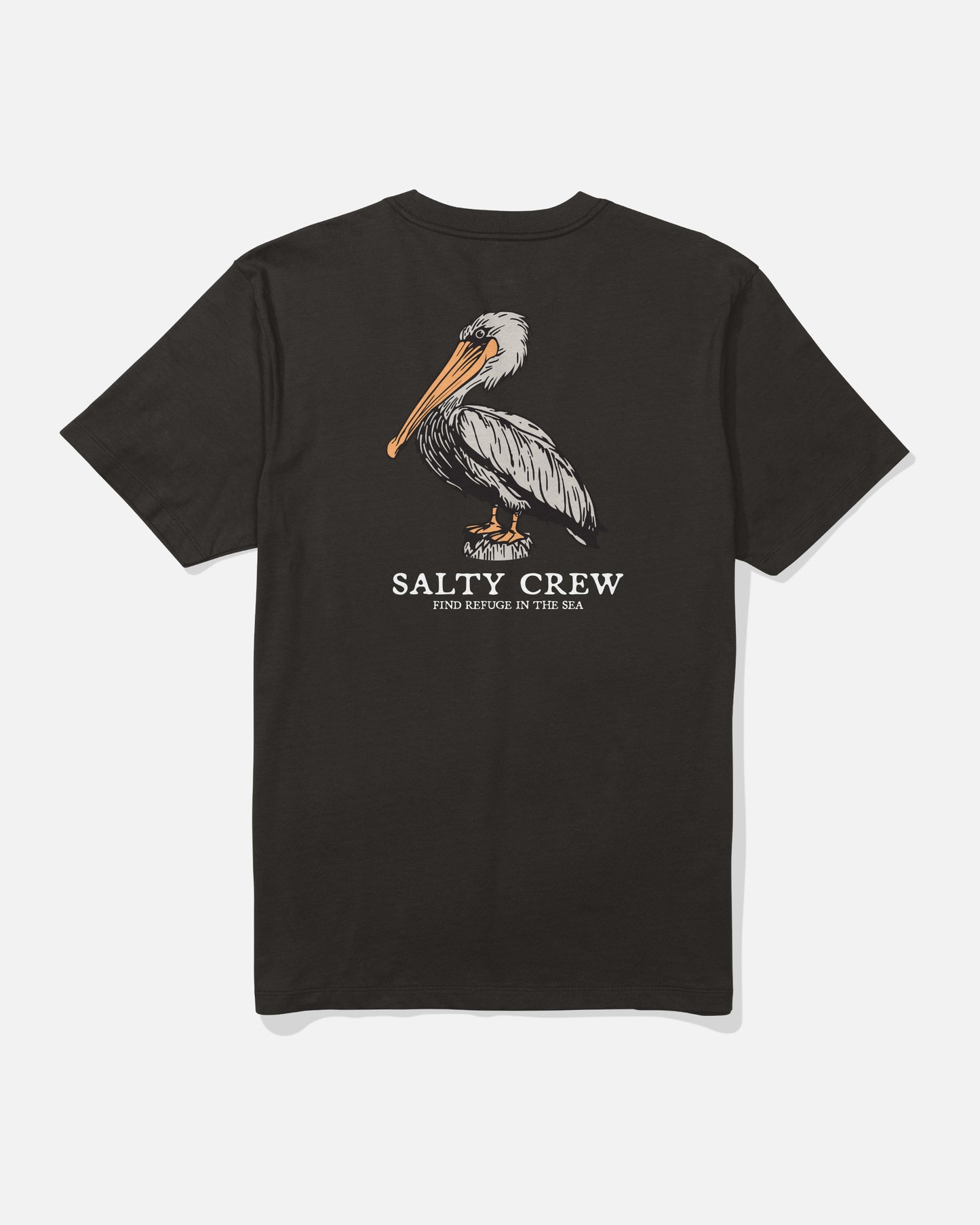 back view of Perched Premium Tee  - Black