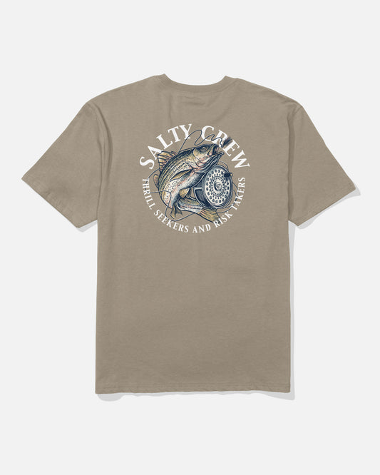 back view of Reel Fly Classic Tee - Twig
