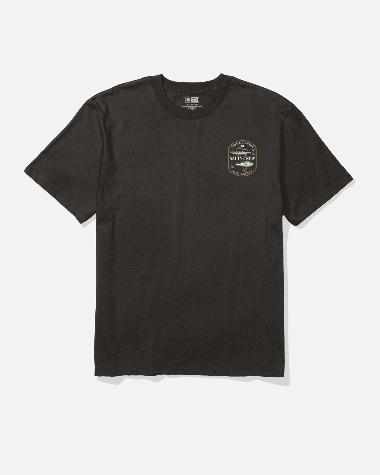 front view of Baited Classic Tee - Black