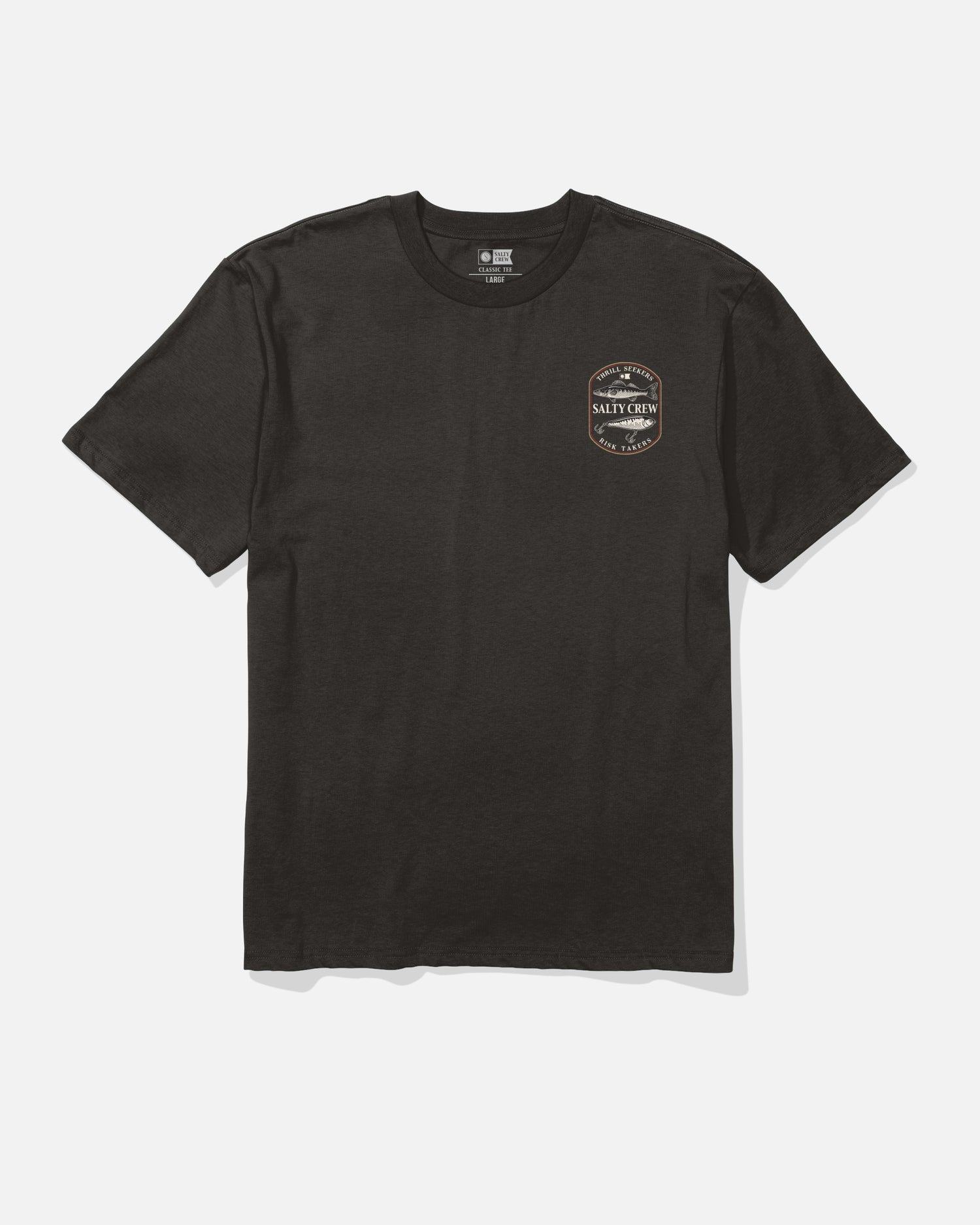 front view of Baited Classic Tee - Black