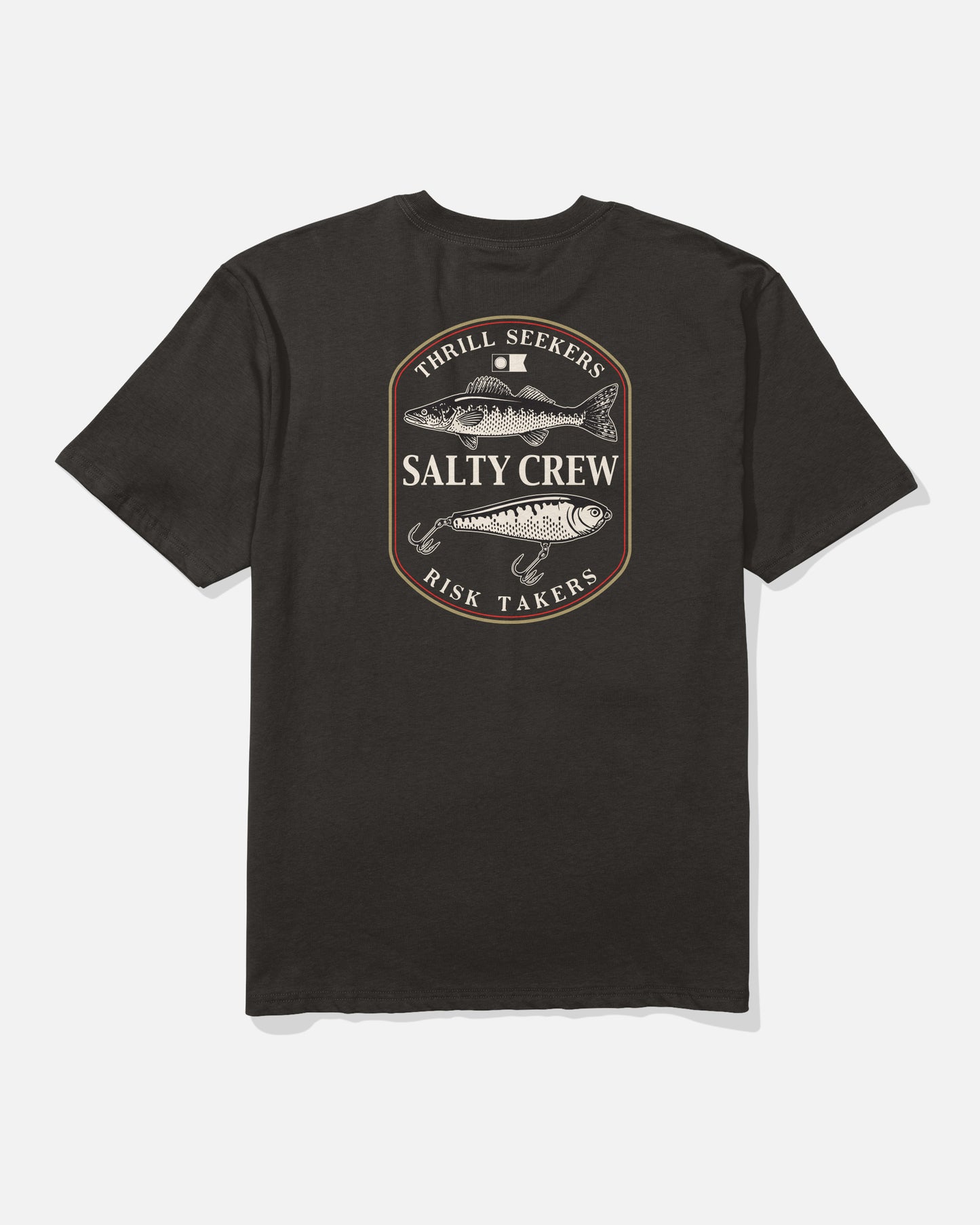 back view of Baited Classic Tee - Black
