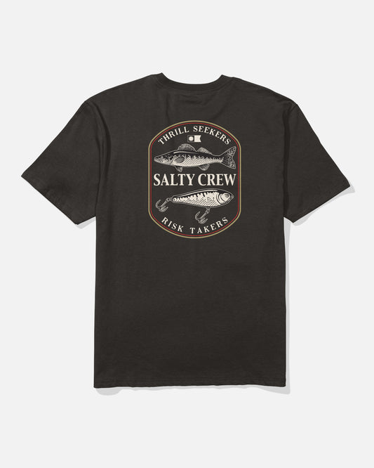 back view of Baited Classic Tee - Black