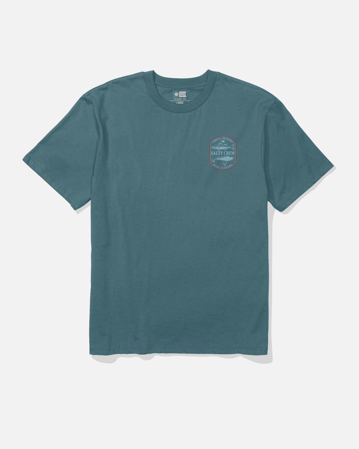 front view of Baited Classic Tee - Hydro
