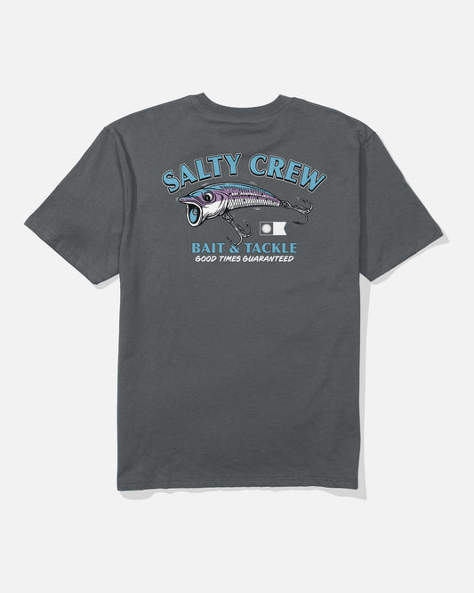 back view of Snag It Classic Tee - Charcoal