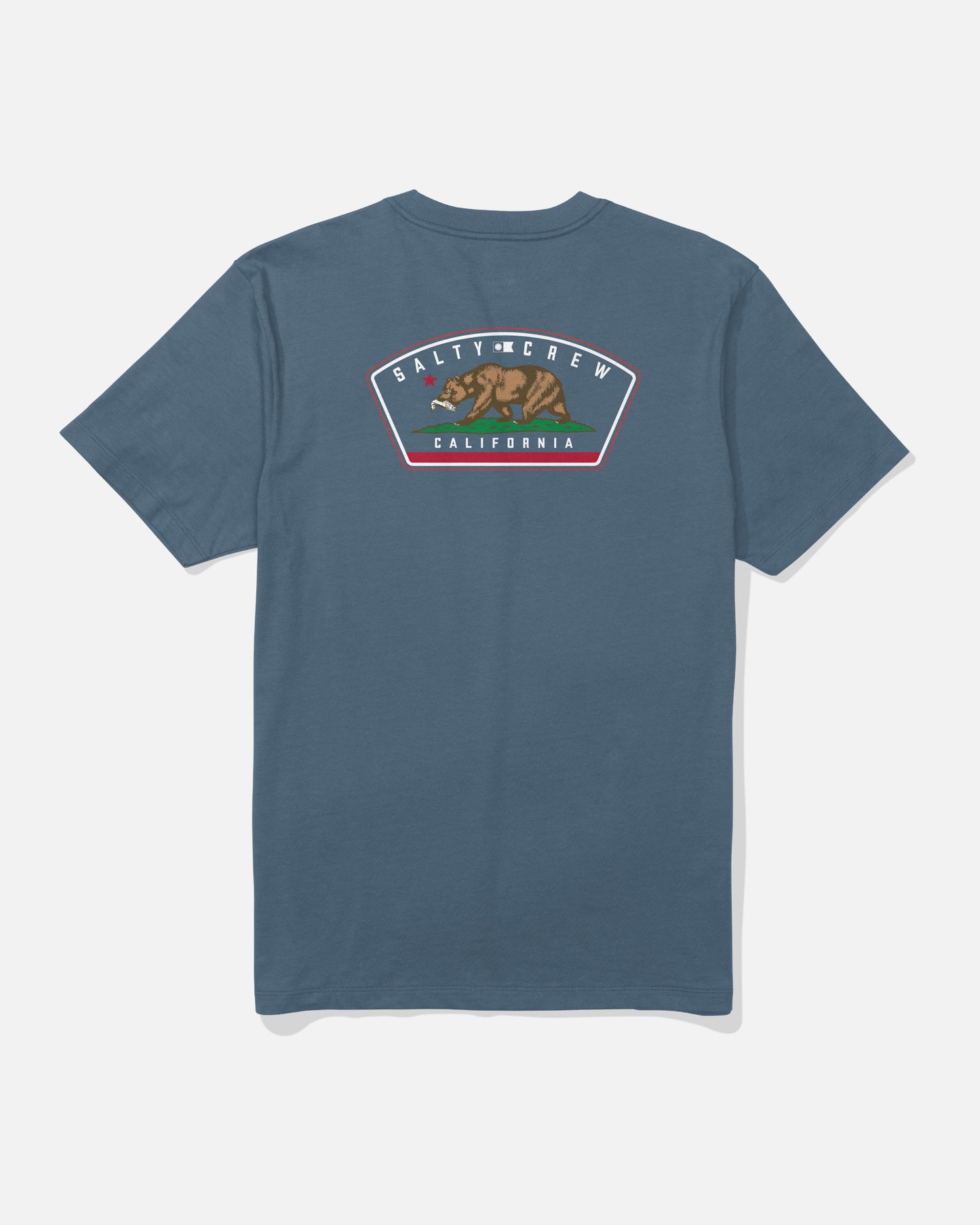 back view of Cali Crew Premium Tee - Slate