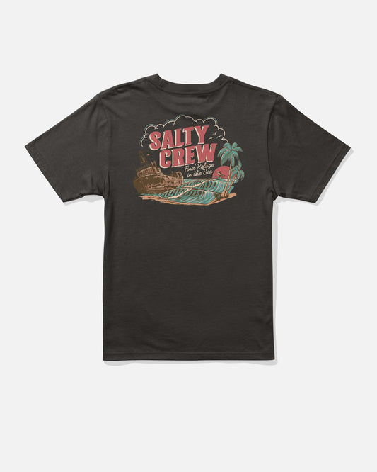 Shipwrecks Boys Tee - Black