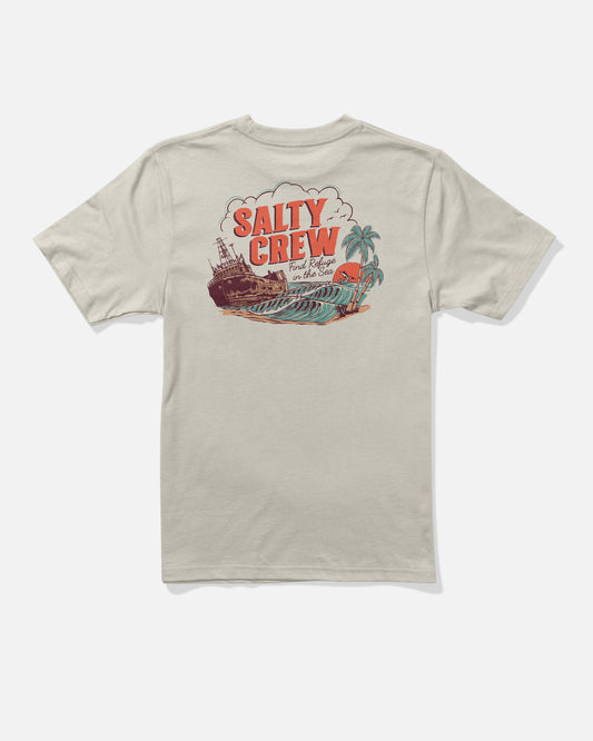 Shipwrecks Boys Tee - Bone