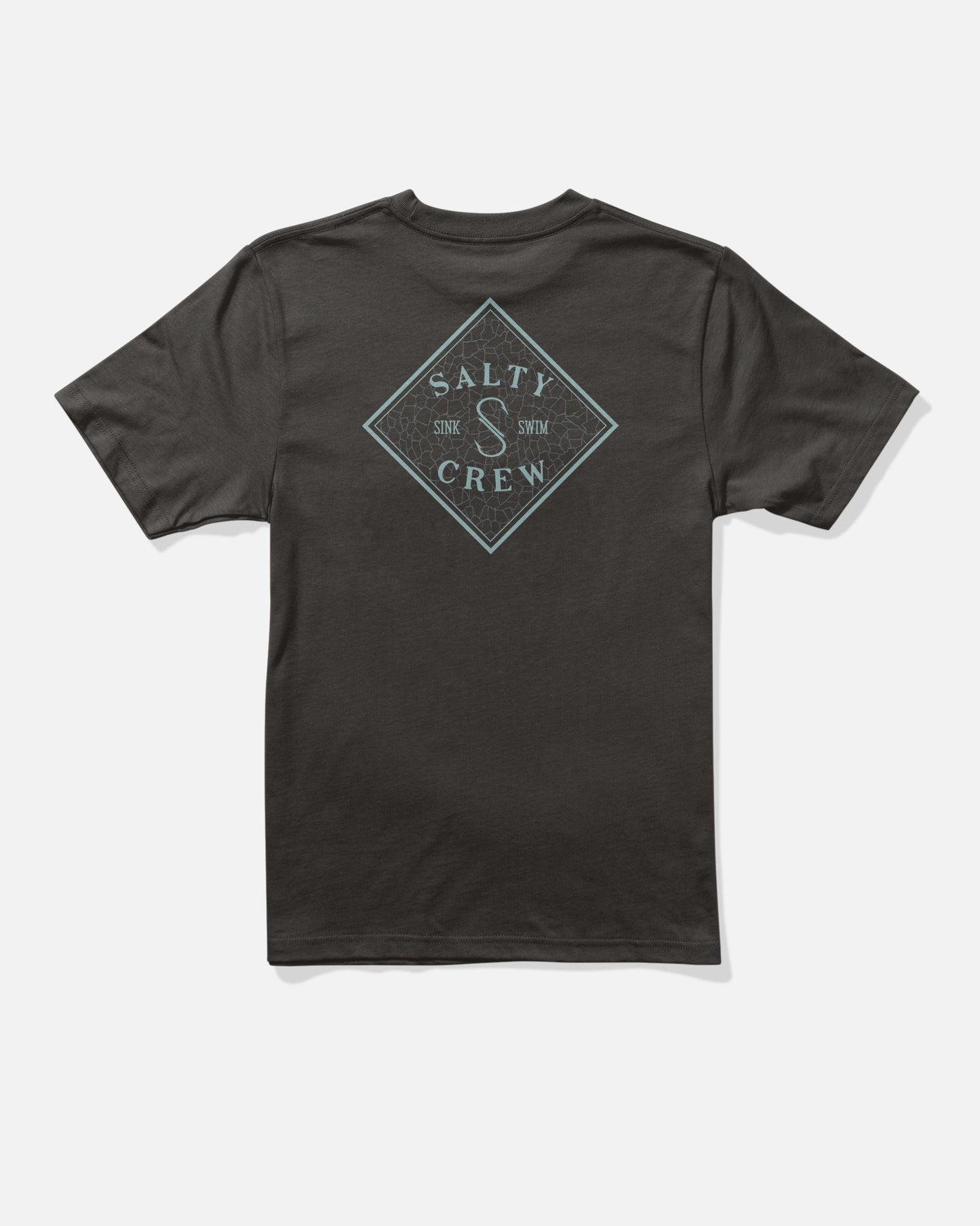 Back view of the Tippet Fill Boys Tee - Black. 