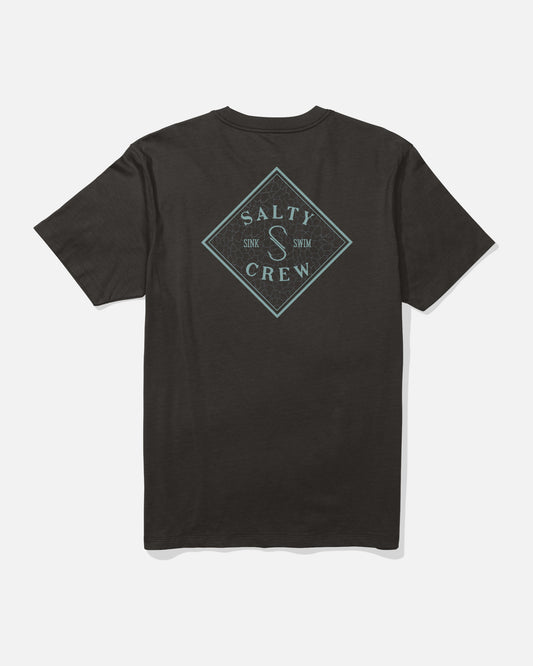 Back view of the Tippet Fill Tee - Black. 