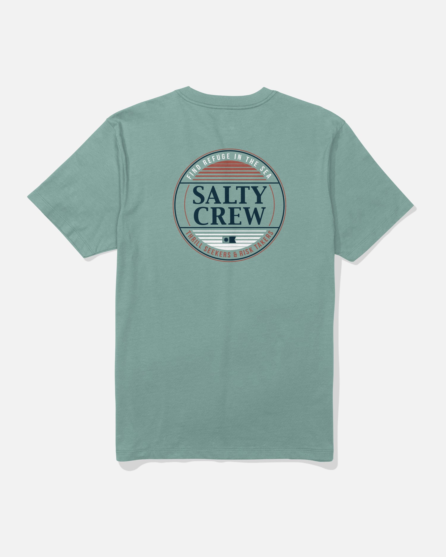 Back view of the Simple Fade Tee - Mackerel. 