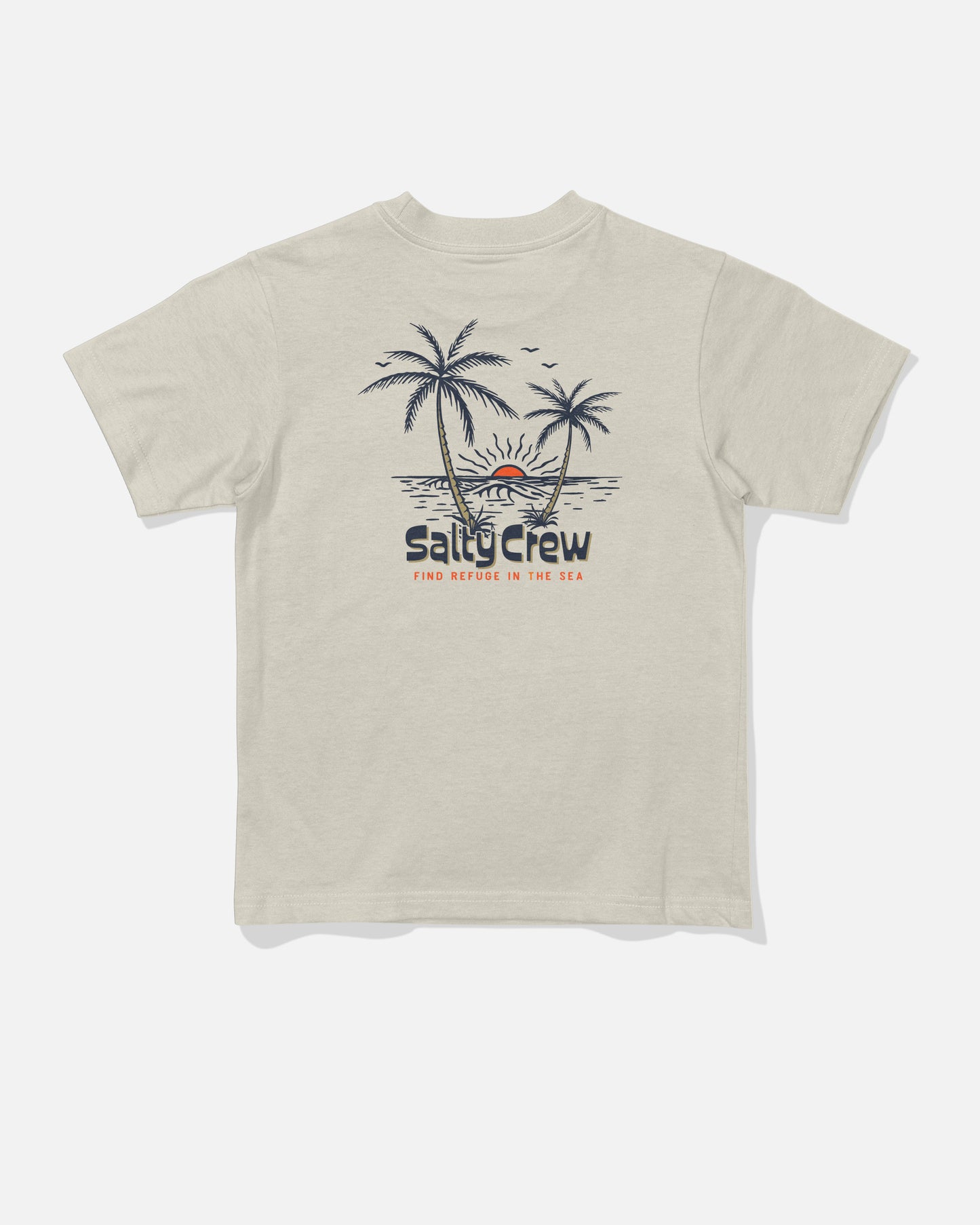 Back view of the Viewpoint Toddler Tee - Bone. 