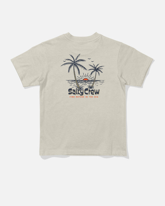 Back view of the Viewpoint Toddler Tee - Bone. 