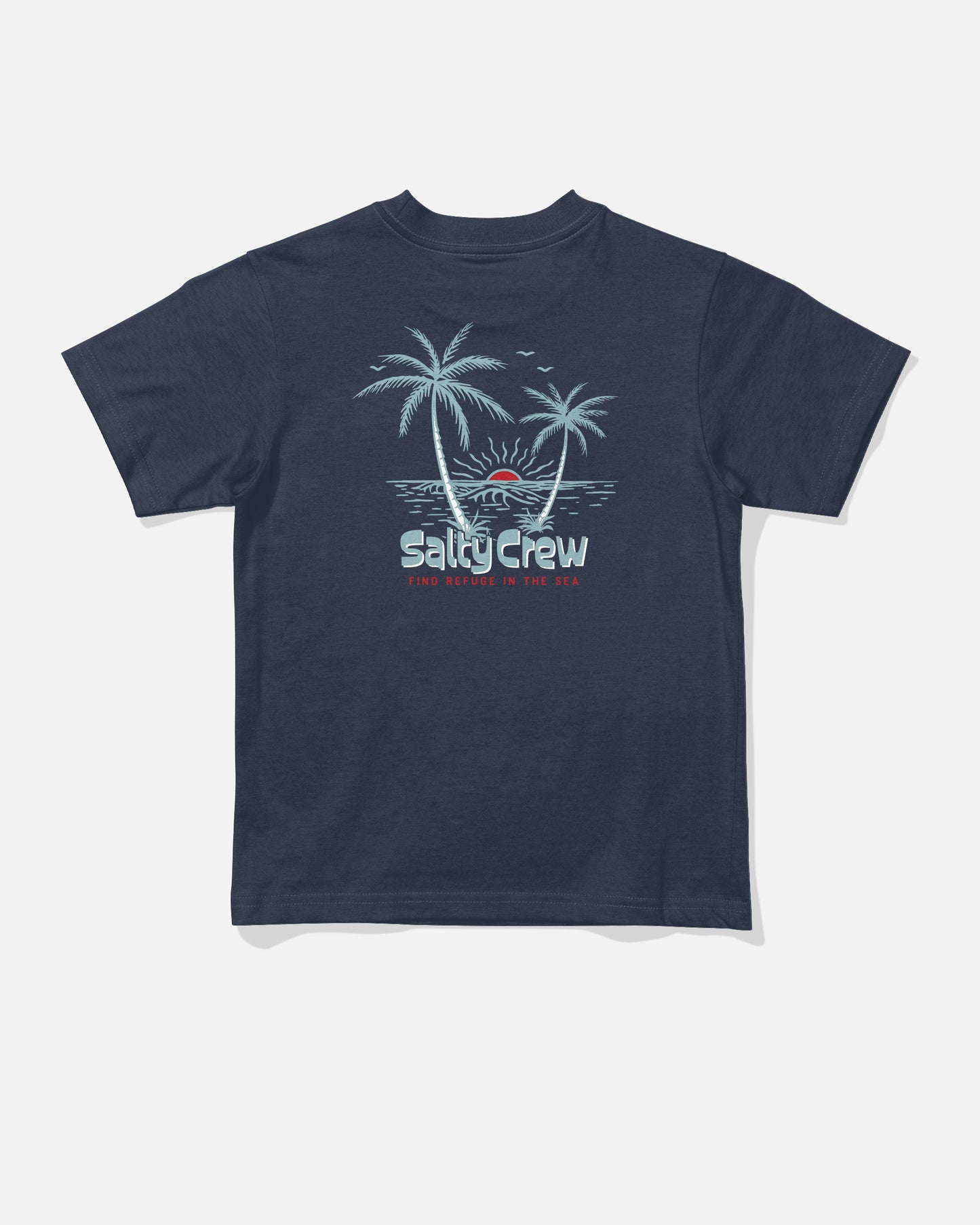 Back view of the Viewpoint Toddler Tee - Navy. 