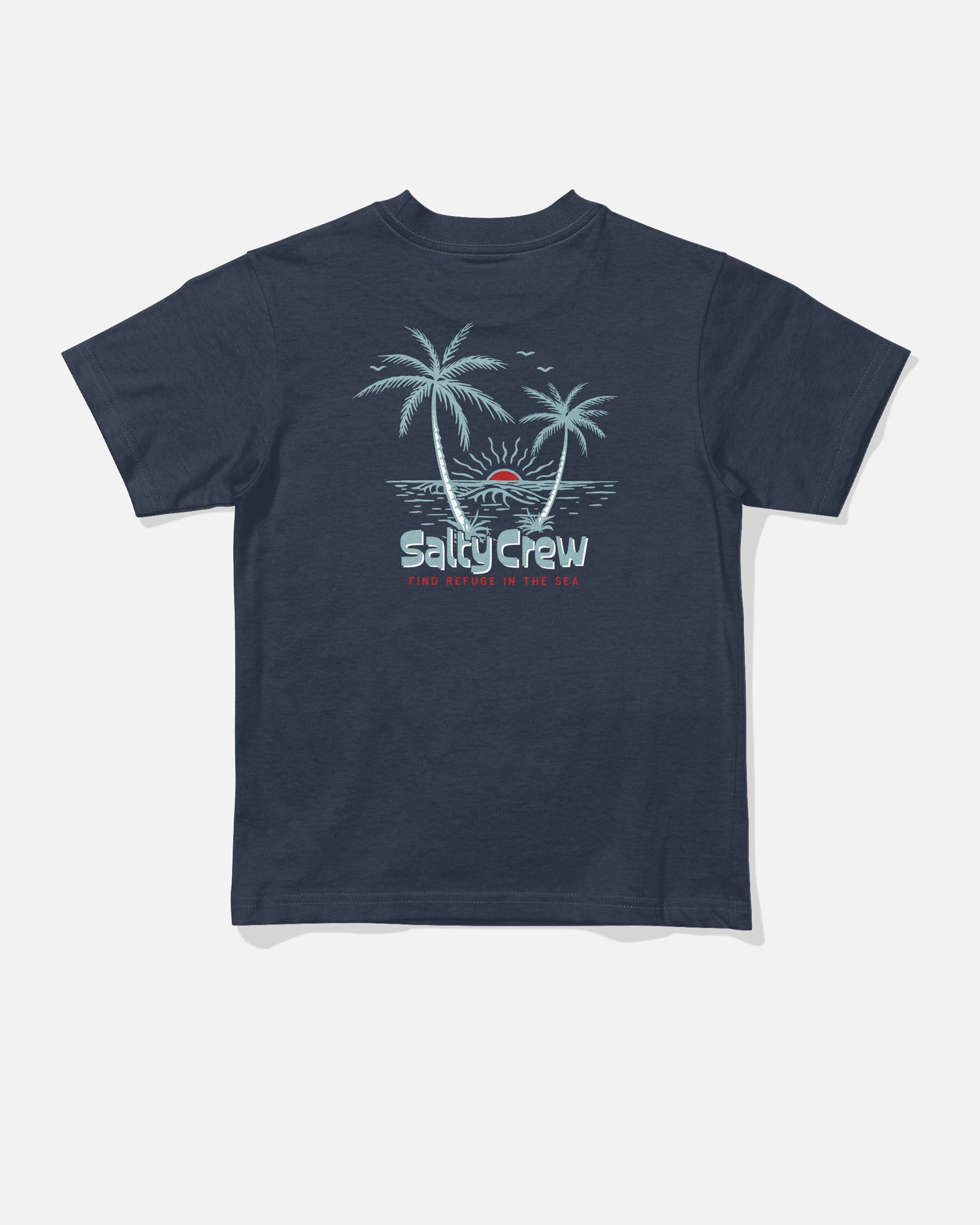 Back view of the Viewpoint Toddler Tee - Navy. 