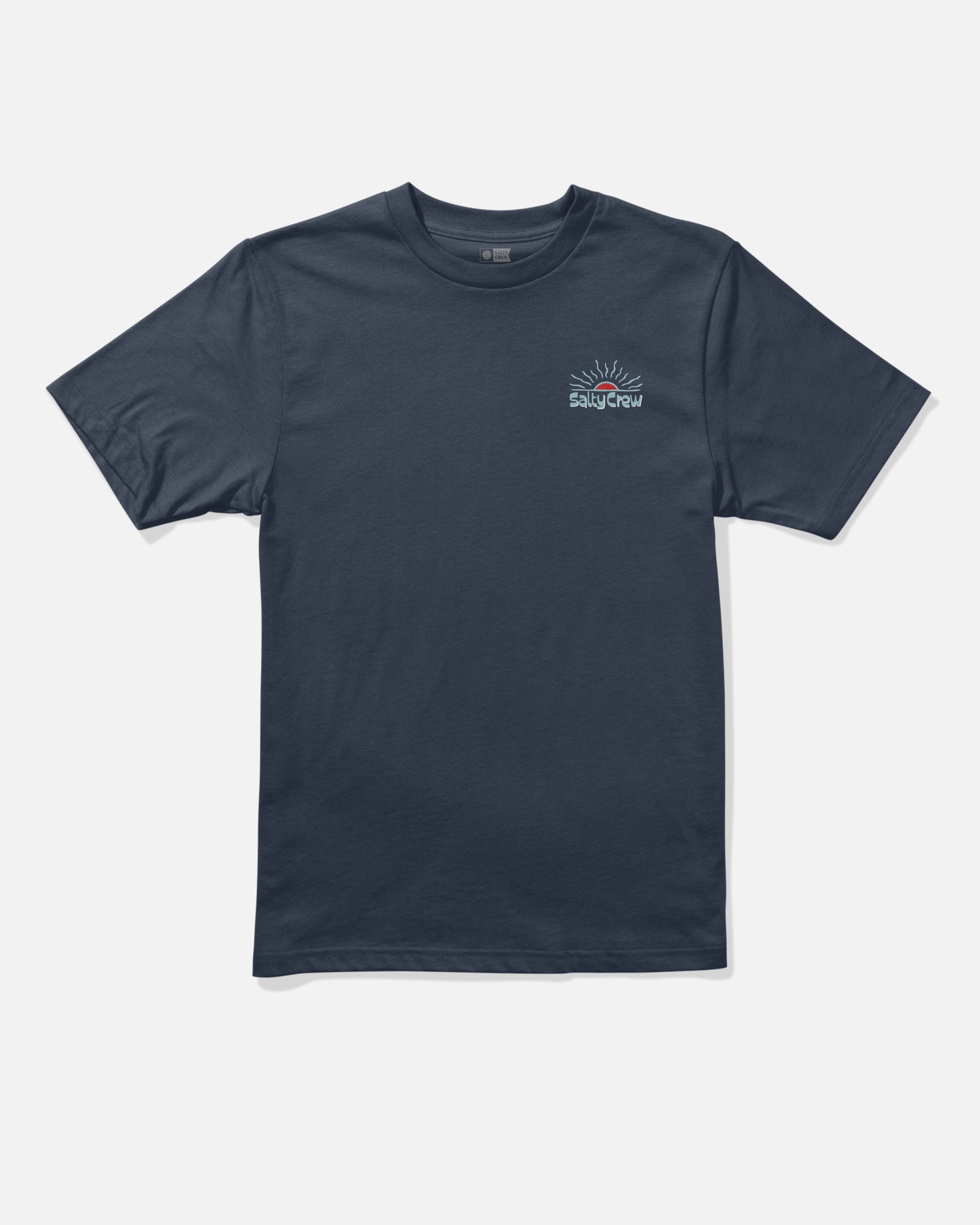 Front view of the Viewpoint Boys Tee - Navy. 