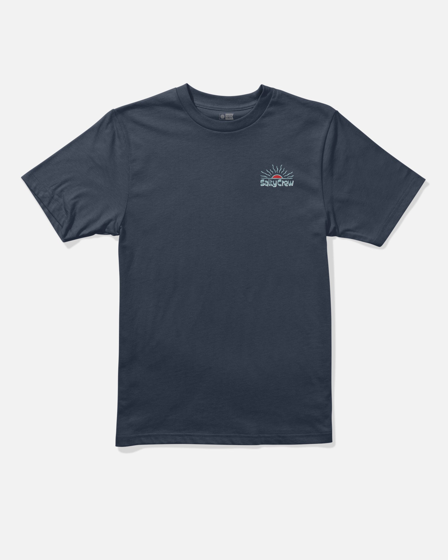 Front view of the Viewpoint Boys Tee - Navy. 