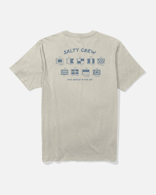 back view of Call Sign Tee - Bone