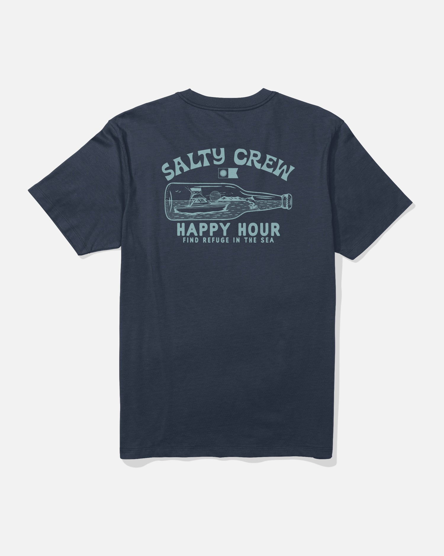 back view of Bottle Rocket Tee - Navy