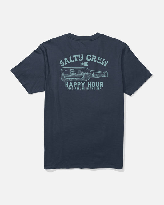 back view of Bottle Rocket Tee - Navy