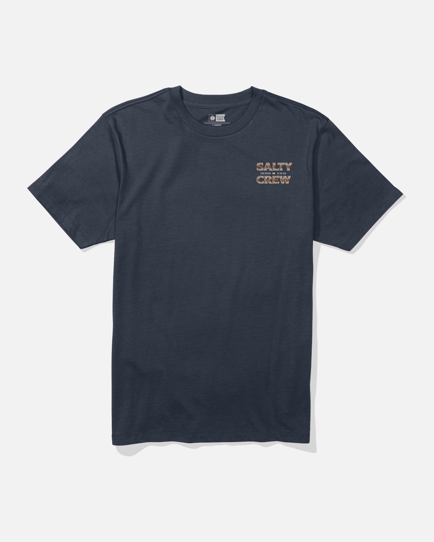 front view of Offset Tee - Navy