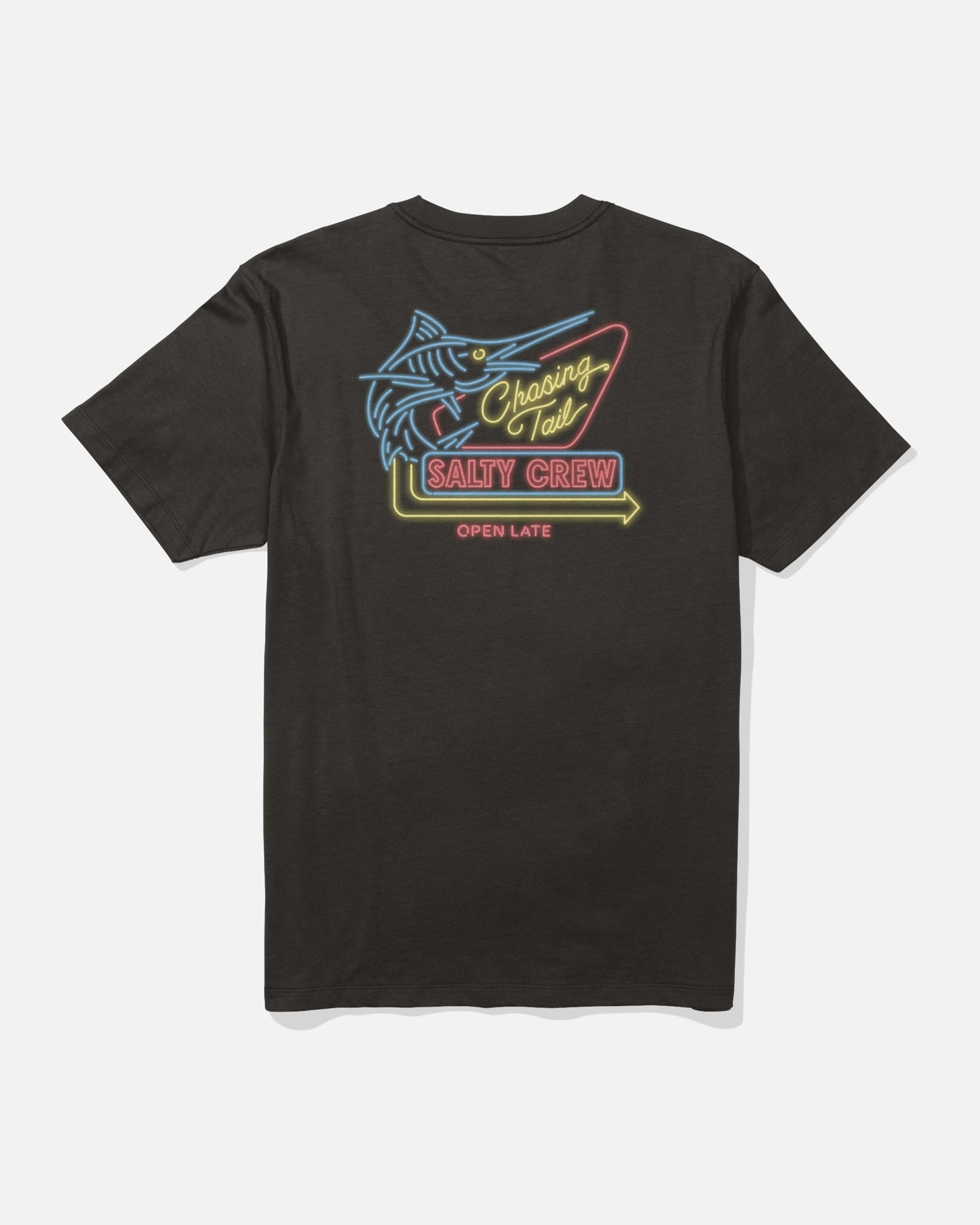 back view of Neon Sign Tee - Black