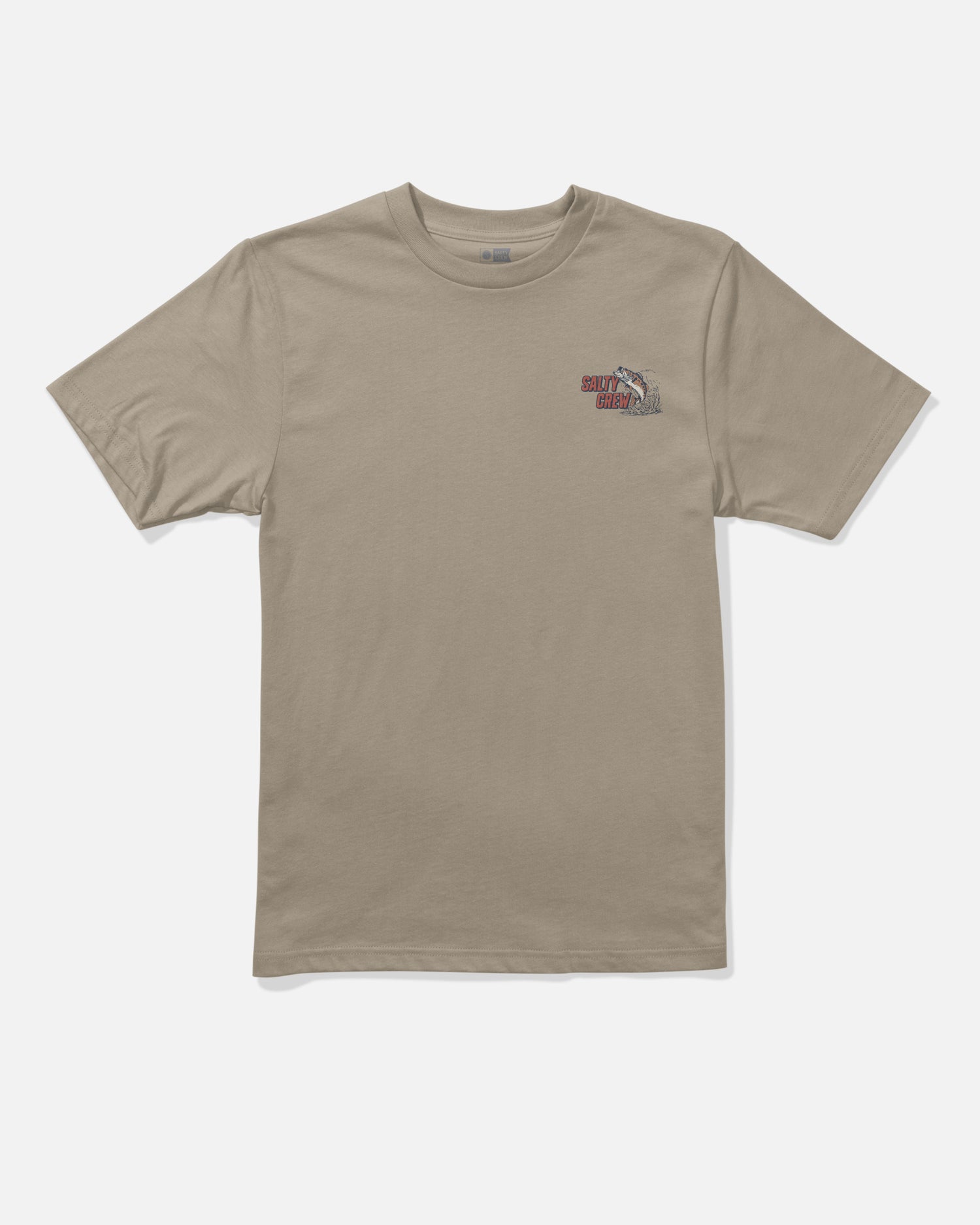 Front view of the Live Bait Boys Tee - Twig. 