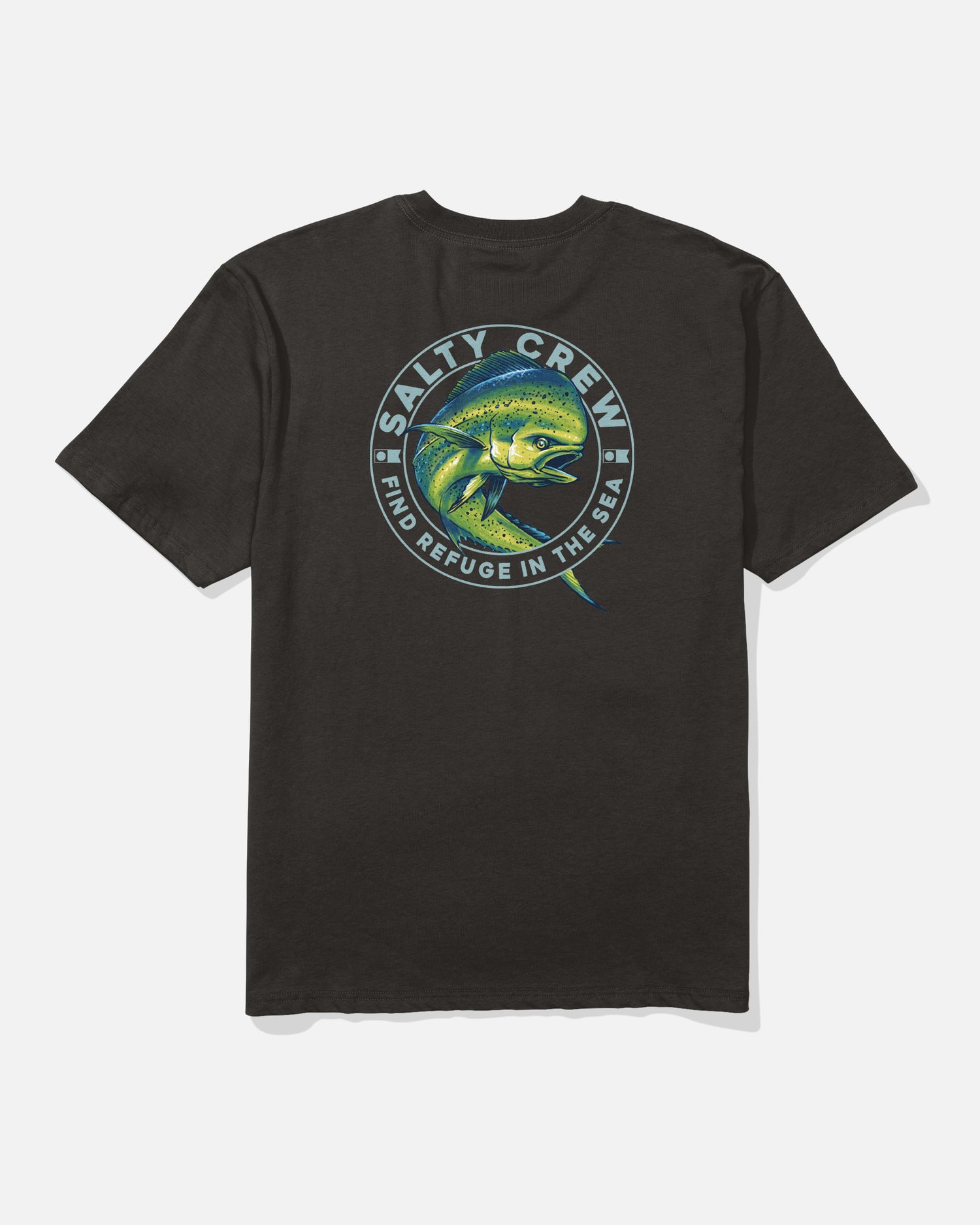 Back view of the Mahi Club Classic Tee - Black. 