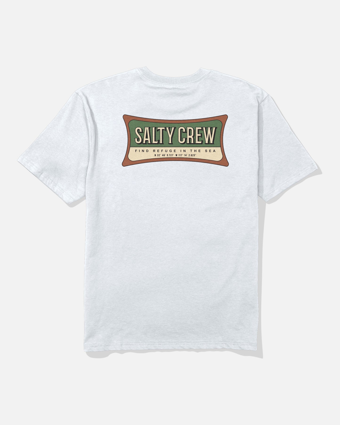 Back view of the Essential Classic Tee - White. 