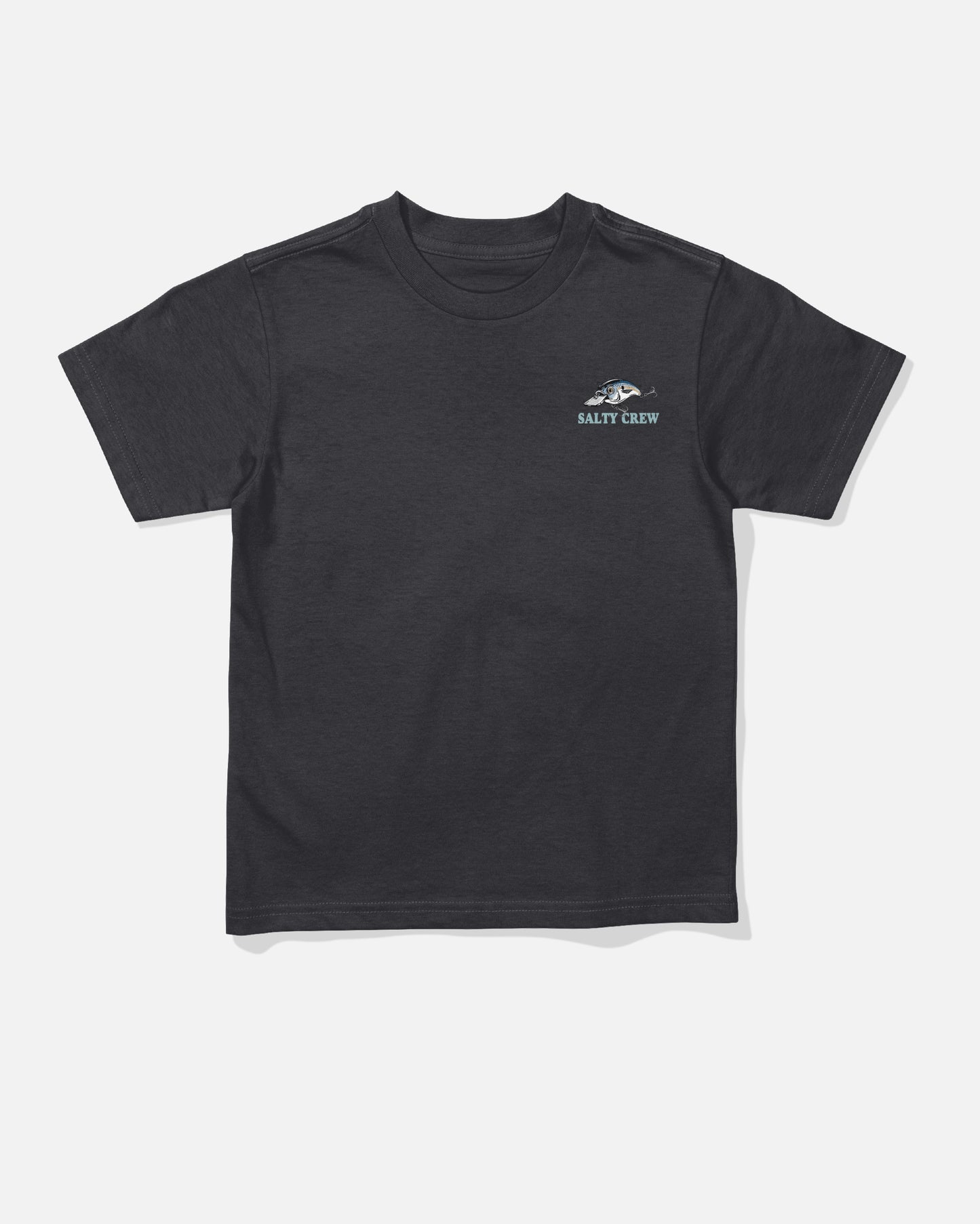 Front view of the Cast Life Toddler Tee - Black. 
